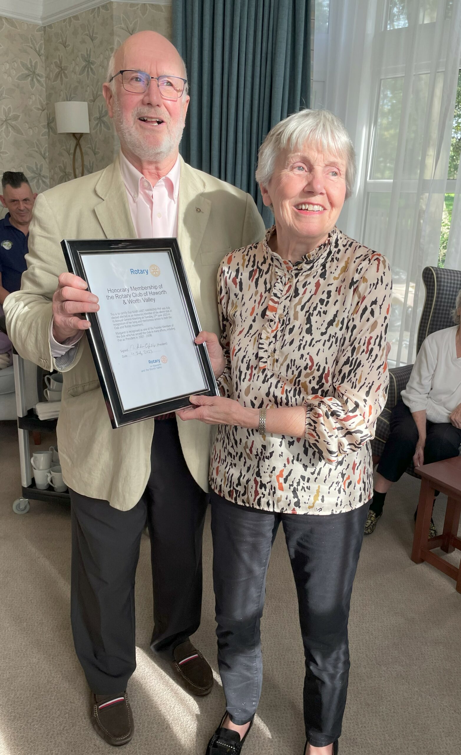 Founder member Margaret honoured