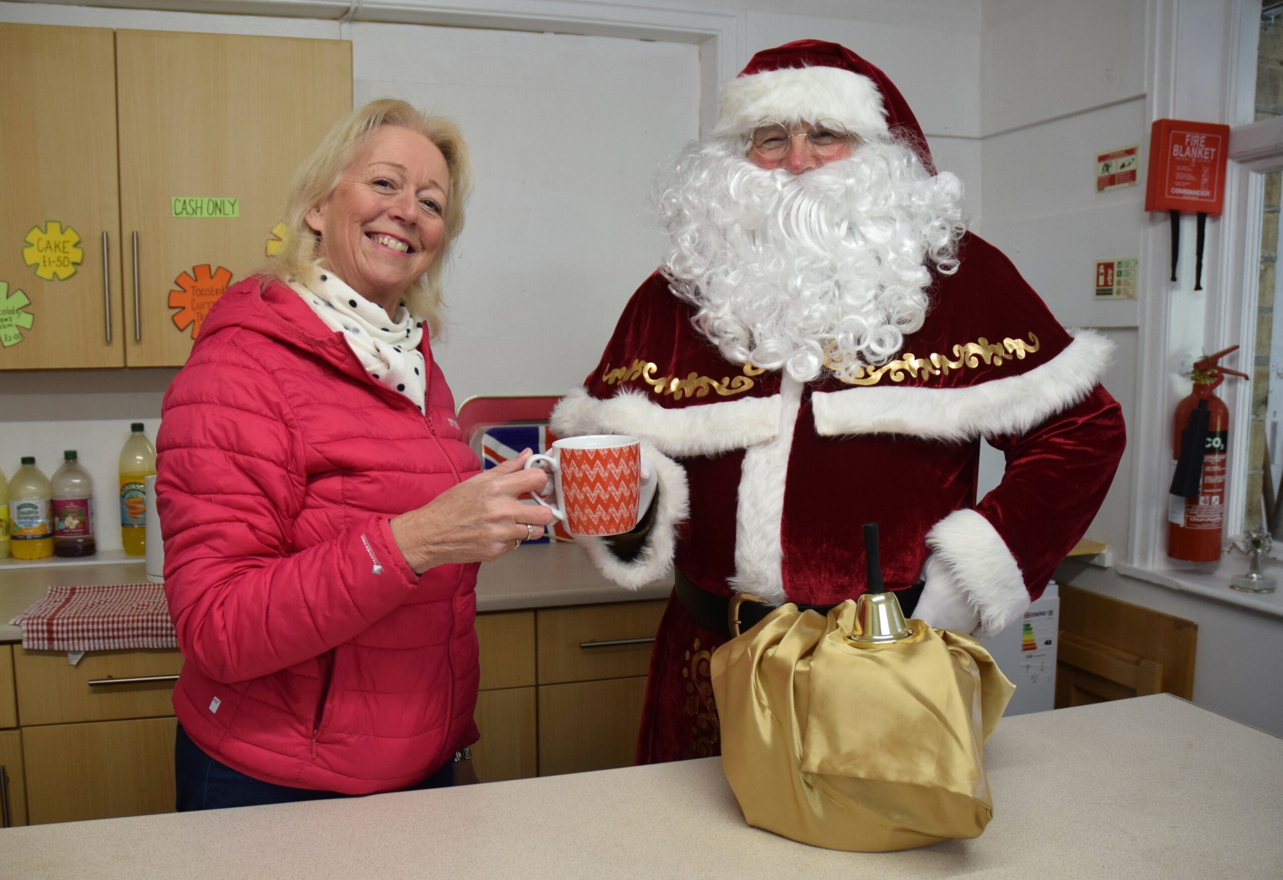 Santa drops in to test Fun Run tea service